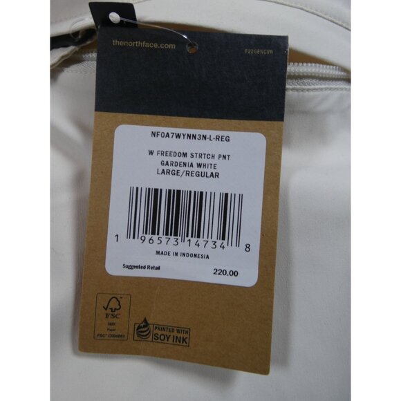 The‎ North Face Large T-Shirt/Large Pants 2PC Set Black & Cream - Picture 10 of 11